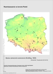 Rozmieszczenie w Polsce Nysius senecionis senecionis (Schilling, 1829)