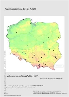 Rozmieszczenie w Polsce Alloeotomus gothicus (Fall&eacute;n, 1807)