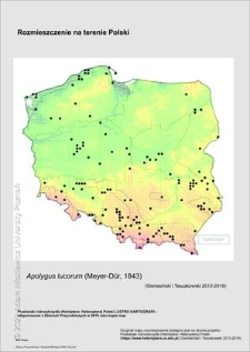 Rozmieszczenie w Polsce Apolygus lucorum (Meyer-D&uuml;r, 1843)