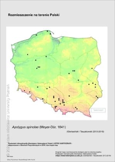Rozmieszczenie w Polsce Apolygus spinolae (Meyer-D&uuml;r, 1841)