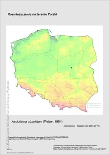 Rozmieszczenie w Polsce Asciodema obsoletum (Fieber, 1864)