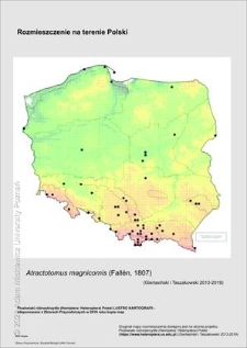 Rozmieszczenie w Polsce Atractotomus magnicornis (Fall&eacute;n, 1807)