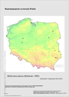 Rozmieszczenie w Polsce Bothynotus pilosus (Boheman, 1852)